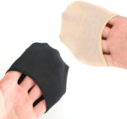 YUXIANLB Ball of Foot Cushion Socks, Women's Toe Cover with Padding, Toe Topper Socks
