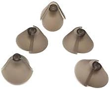 GN Resound Sure Fit Hearing Aid Standard Receiver Tulip Domes Dark Gray Split Ear Rub Piece Comfortable BTE Hearing Amplifier PSAP Kit Ear Tips Invisible, Perfect for Open Air (Open fit)(5 pcs)