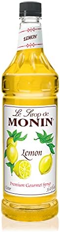 Monin - | Premium Syrup for Lemonades, Soothing Lavender & Citrus Flavored Syrup, Coffee Syrup, Natural Flavor Drink Mix, Simple Syrup for Coffee, Cocktails, Soda, & More, Gluten-Free, Clean Label (1 Liter)