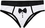 Men's 3PCS Waiter Cosplay Lingerie Set Sexy Tuxedo Underwear Bow Tie Collar and Bracelets