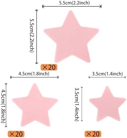 60 Pack Edible Star Cupcake Topper Twinkle Little Star Cupcake Picks Water Paper Little Star Theme Cupcake Decorations for Wedding Engagement Bridal Shower Birthday Party Supplies Pink