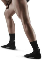 CEP Men's Mid Support Compression Achilles Support Short Socks | Injury and Recovery Muscle Stabilization
