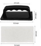 YoleShy Handled Scrubber Set, Non-Scratch Bathroom Scrubbing Pads, Bathtub Scrubber with Handle, Reusable Cleaning Sponge for Shower Tile, Bathtube, Sink, Spas Tubs & Swimming Pool Step