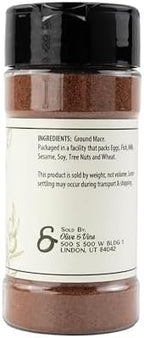 Olive & Vine Ground Mace, Warm Spice, For Baking & Sauces, Rich Tradition, Authentic Taste, For Global Recipes (2.4 Ounce)