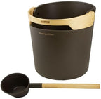 Harvia HELMI, Sauna Bucket & Ladle Sets (Chocolate)