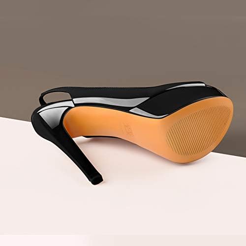 Open Peep Toe Platform High Stiletto Heels Slingback Sandals