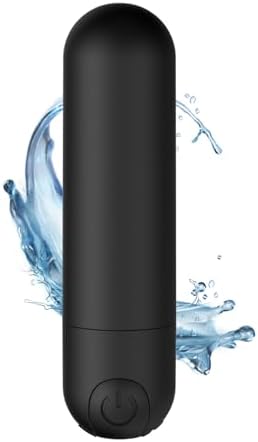 BLIKECH 10 Modes Quiet Waterproof Tool Powerful Mini Stick for Women Pleasure, Silicone Material Wrap Handheld Travel Pocket Portable Soft Toys Massage Ball for Body Relax Black