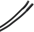 More of Me to Love ELASTIC 27" Shoelace Pair for Men's or Women's Dress Shoes (Black) - NO TIE, SAVE TIME