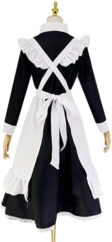 chigemianbaoba Womens French Maid Costume Anime Party Uniform Lolita Outfits Fancy French Apron Dress for Halloween Cosplay