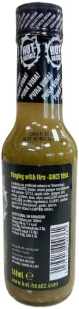 HOT HEADZ Jalapeno Pepper Sauce, 148 ML