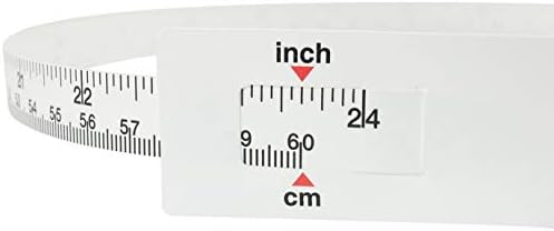 2pcs Baby Head Circumference Measuring Ruler PP Plastic Infant Head Circumference Tape 60cm 24 Inch Long