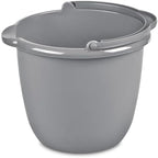Roughneck Heavy-Duty Utility Bucket 10-Quart Bisque Comfortable/Durable Pour Handle Sturdy Pail Bucket for Household Cleaning/Mopping