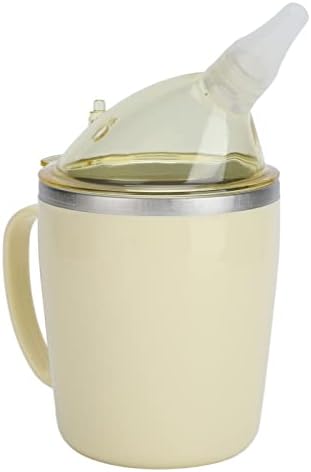 ZJchao Convalescent Feeding Cup Leakproof 350ml Light Weight Sippy Cup for Elderly Patients Eating Liquid Food in Bed