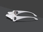 White Lazy Glasses Horizontal Reader Periscope Mirror Glasses - Watch TV in Bed!