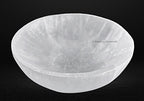 Amazing Gemstone Selenite Bowl - 4" Round Selenite Crystal to Charge your Healing Stones and Crystals - Selenite Charging Plate Bowl