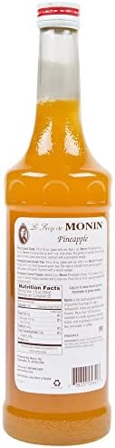 Monin - Pineapple Syrup, Sweet Tropical Flavors, Great for Teas, Sodas, & Cocktails, Natural Flavors, No Artificial Sweeteners or Ingredients, Gluten-Free, Vegan, Non-GMO, Clean Label (750ml)