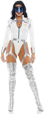 Forplay Women's Blast Off Sexy Movie Character Costume Adult Costume, White