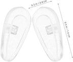 FRCOLOR Glasses Nose Pads Soft Silicone Cushion Non Slip Replacement Nose Guards for Eyeglasses Sunglasses Comfortable Secure Fit 50 Pcs