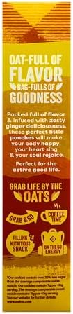 Nairn's Gluten Free Stem Ginger Snack Grahams - Healthy, Tasty and Safe for Celiacs. Perfect On-the Go Snack. High Fiber, No Artificial Colors, Flavors, or Preservatives, 5.64oz, Pack of 6