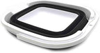 SAMMART 10L (2.64 Gallon) Collapsible Rectangular Handy Basket/Bucket (Black, 1)