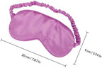 Silk Sleep Mask 2pcs Set Double-Sided Satin Eye Mask for Men and Women, Light Blocking Eye Shade with Adjustable Strap for Travel, Meditation, and Night Rest