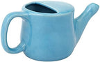 Ceramic Neti Pot, SPILL PROOF with 5 Sachet Neti Salt - Sky Blue Color, Holds 250 ML (8.4 FL Oz)