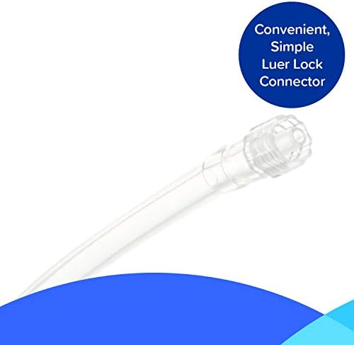 25-Piece Ozone Therapy Set - Ozone-Resistant Luer Lock Applicators (20 Pack), Earscope, Syringe, & 3-Chambered Insufflation Bag (3 Pack) - Compatible with Ozone Generator or Female Luer Lock