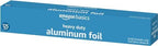 Amazon Basics Heavy Duty Aluminum Foil for Cooking, Grilling, Food Storage, Roasting, 125 Sq Ft (Pack of 1)