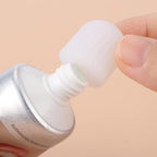 Self Closing Toothpaste Caps - Silicone Toothpaste Cap, Mess-Free Toothpaste Pump, Toothpaste Caps for Kids, Adults, Toothpaste Dispenser Squeezer Lids for Bathroom Accessories