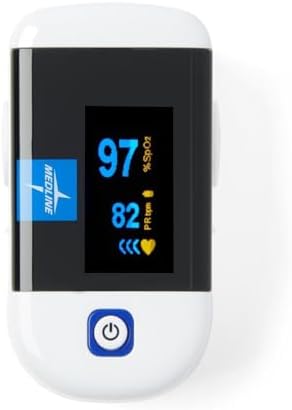 Medline Soft-Touch Bluetooth Fingertip Pulse Oximeter, One Each