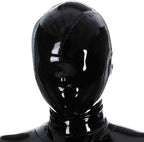 Latex Hood Only Open Nose Back Zipper Rubber Mask Club Party Wear Costume