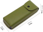 Small Glasses case with Belt Loop,PU Leather Vintage Eye Glasses Pouch Sunglass Holder