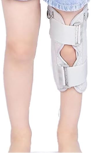 Pediatric Leg Immobilizer Kids Knee Brace Support Child Knee Fixed Splint Leg Fracture Splint Knee & Leg Immobilizer/Knee Brace (Medium)