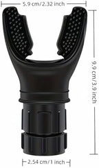 Portable Lung Capacity & Ab Trainer - Adjustable Resistance Breathing Exerciser for Core Strength, Swimming, Martial Arts | Medical-Grade Silicone, Compact Design with Flow Control Valve