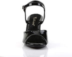 Pleaser Women's Bella-309/B/M Platform Sandal,Black/Black,5 M US