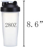 2 Pack 28 oz Shaker Bottles for Protein Mixes, Protein Shaker Bottle with Stainless Steel Whisk Ball, Shaker Cup, Protein Bottle, Protein Shake Bottles