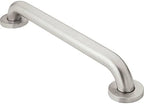 Moen Home Care Bathroom Safety 12 Inch Stainless Steel Handicap Grab Bar for Bathtub and Shower, Elderly Assistance Product with Concealed Screws, 8912