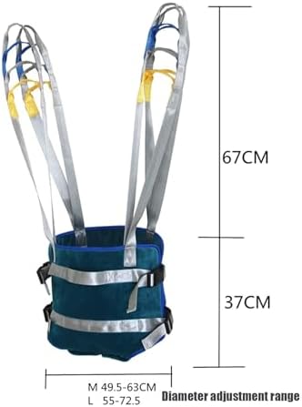 CEEBUS Patient Lift Walking Sling, Medical Standing Aid Walking Support Toileting Transfer Gait Belt Leg Exercisers for Rehabilitation Training Equipment Transfer Sling (Size : M)