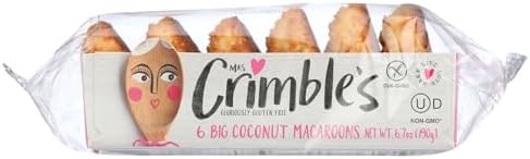 Mrs Crimbles, Macaroons Coconut Dairy Free Gluten Free, 6.7 Ounce
