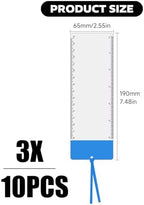 Bookmark Ruler Magnifying Glass, 10PCS Magnifying Glass Ruler, 3X Magnifying Glass, for Reading Small Fonts, Maps and Books