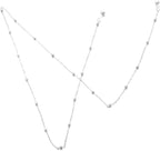 1PC Metal Beads Eyewear Accessories Sunglasses Lanyards Glasses Chain Spectacles Cord(silver)