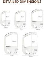 Beard Shaper, Versatile Beard Styling, Beard Template, Goatee Shaper, 5 Templates Included, Portable Design, 10 x 8.3 x 5.3 cm, Clear