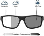 Wraparound full lens Safety Glasses with Readers photochromic Sport Magnifying Safety Reading Goggles for Men Women