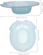 Portable Sitz Bath Basin for Postpartum Care Plastic Hip Bath Easy Storage for Pregnant Women and Elderly Effective for Hemorrhoids and Postoperative Recovery