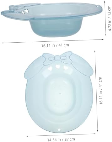 Portable Sitz Bath Basin for Postpartum Care Plastic Hip Bath Easy Storage for Pregnant Women and Elderly Effective for Hemorrhoids and Postoperative Recovery