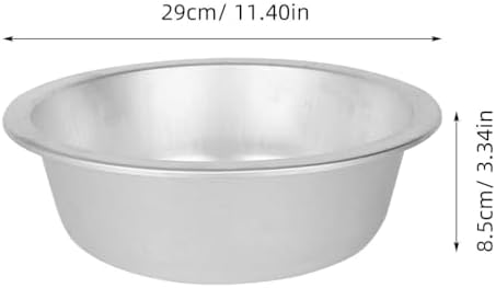 Thickened Aluminum Round Wash Basin 11.41In Large Kitchen Bowl for Washing Vegetables Fruits Dough Metal Fruit Washing Container