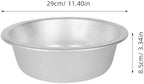 Thickened Aluminum Round Wash Basin 11.41In Large Kitchen Bowl for Washing Vegetables Fruits Dough Metal Fruit Washing Container