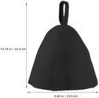 2pcs Wool Felt Sauna Hats for Women and Men, Heat Insulation and Quick Drying Bath Accessories, Large Lightweight Breathable Shower Caps for Household Spa and Sauna Use