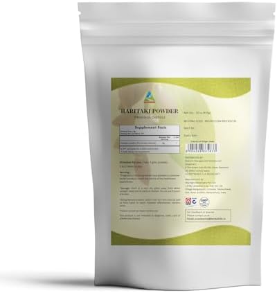 HERBAL HILLS Haritaki Powder Terminalia Chebula Inknut Harde 1 Pound / 16 Oz Pack of 1