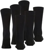FALKE Men's Airport 3-Pack Mid-Calf Dress Socks, Merino Wool Cotton, 3 Pairs